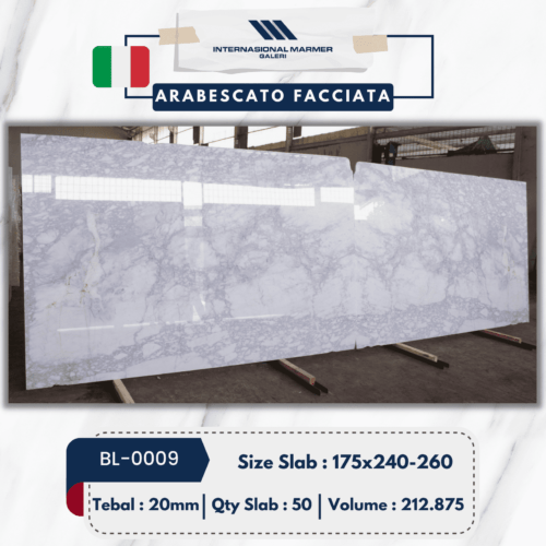 Marmer Putih Arabescato Facciata | BL-0009 - Marmer Putih Italy