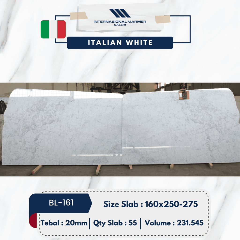 Marmer Putih Italian White | BL-161 - Marmer Putih Italia