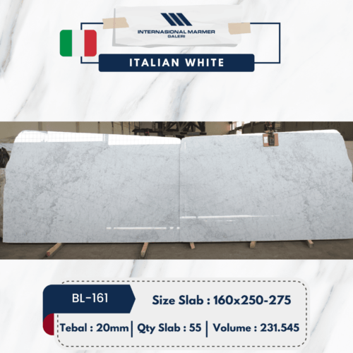 Marmer Putih Italian White | BL-161 - Marmer Putih Italia
