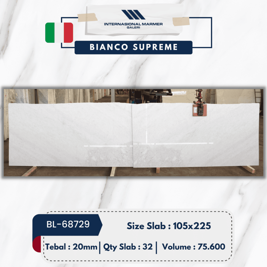Marmer Putih Bianco Supreme | BL-68729