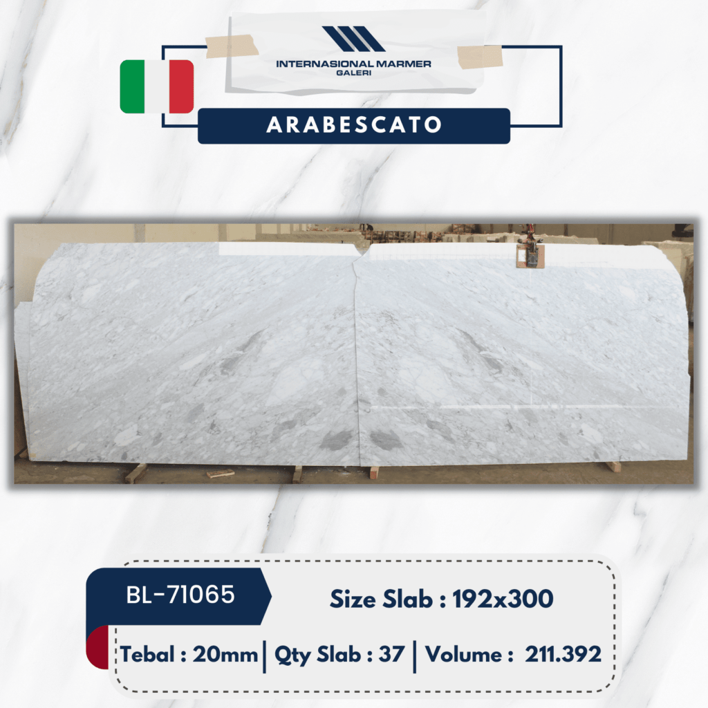 Marmer Putih Arabescato | BL-71065 - Marmer Arabescato Italy
