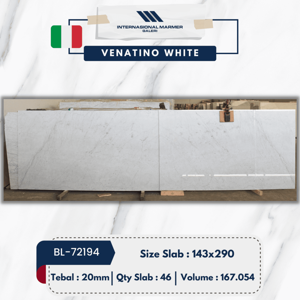 Marmer Putih Venatino White | BL-72194 - Marmer Putih Italia