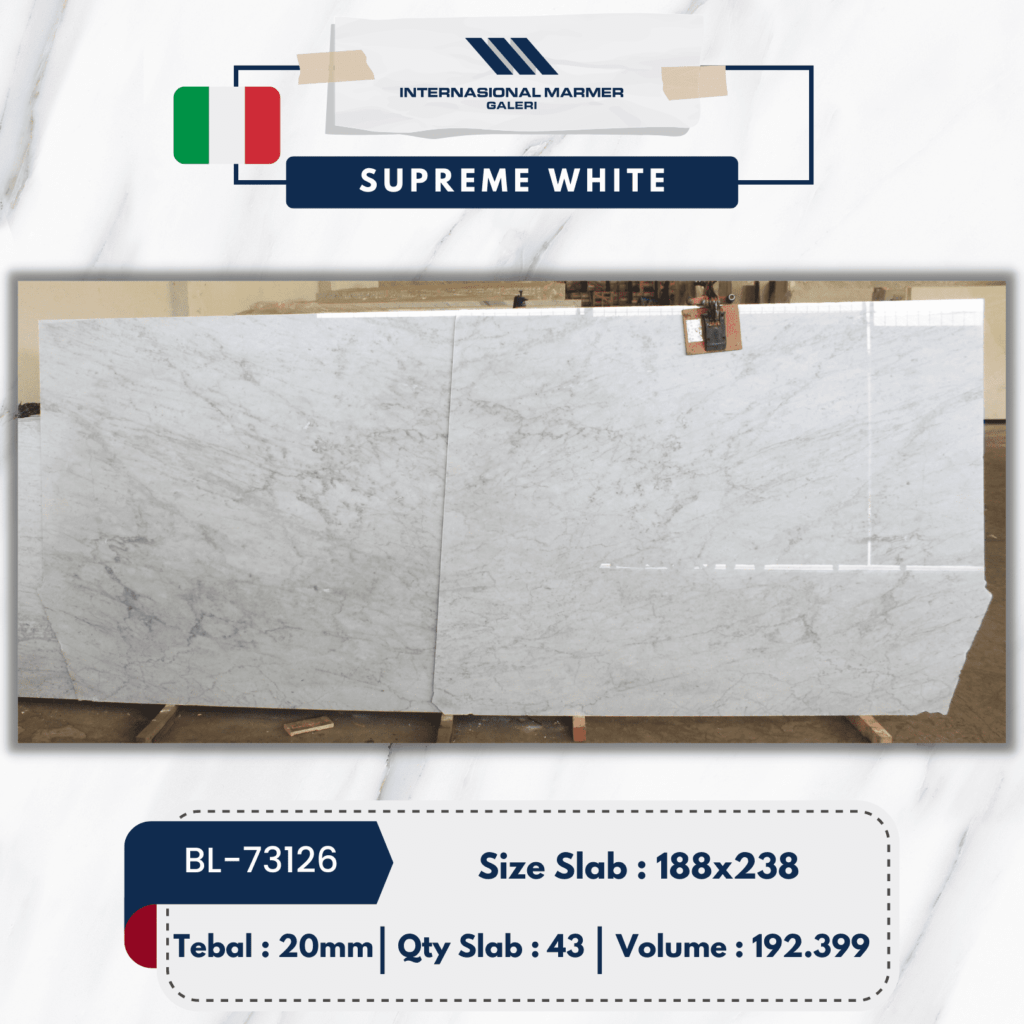 Marmer Putih Italy Supreme White | BL-73126