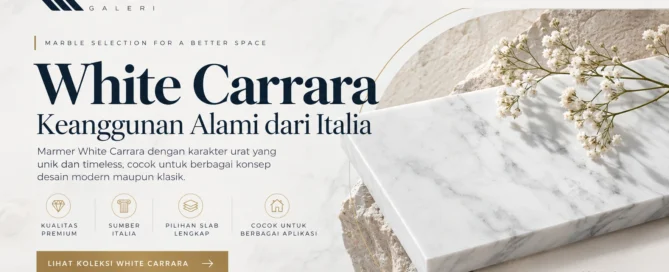 Marmer White Carrara dari Italia