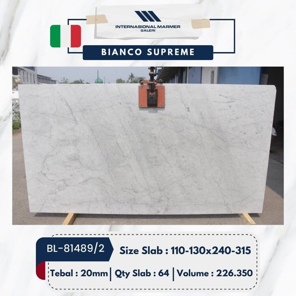 Marmer Putih Bianco Supreme | BL-81489/2