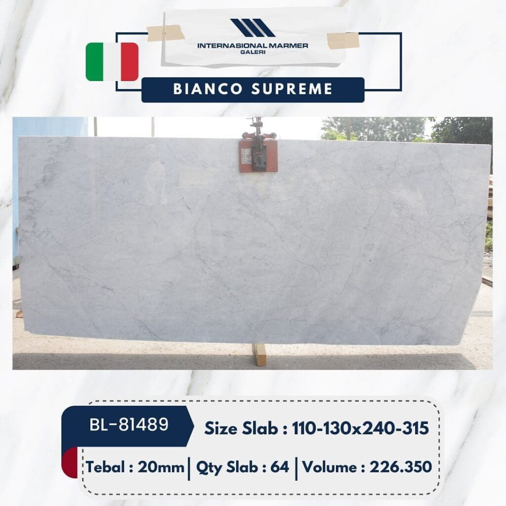 Marmer Putih Bianco Supreme | BL-81489