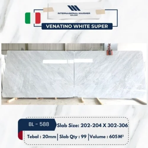 Marmer Italy Warna Dasar Putih Urat Abu Abu Adalah Salah Satu Marmer Favorit BL 588